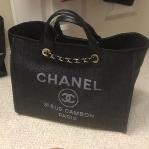 Chanel Deauville Tote - black
